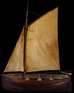 Maquette de chantier Type constructeur - Navigante<br>
Canot à clins - Circa 1880