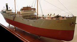 Maquette de Chantier - Pétrolier SHAPUR - Compagnie "ASSOCIATION PETROLOIERE" - 1922