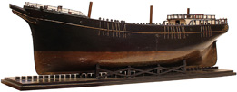 Ship's builder model hull