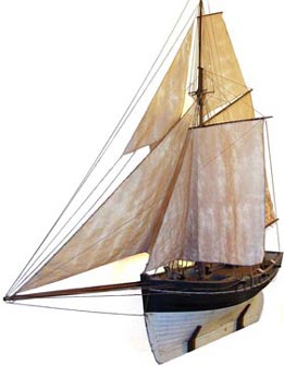 Maquette cotre de guerre - corsaire