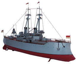 Cuirassé BING bateau jouet