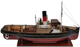 Maquette de remorqueur à vapeur