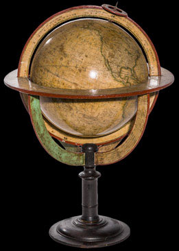 Globe terrestre terrestrial Lapie Bastien Ainé